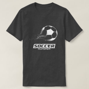 Abstract Particle Soccer Ball Tournament Design T-Shirt