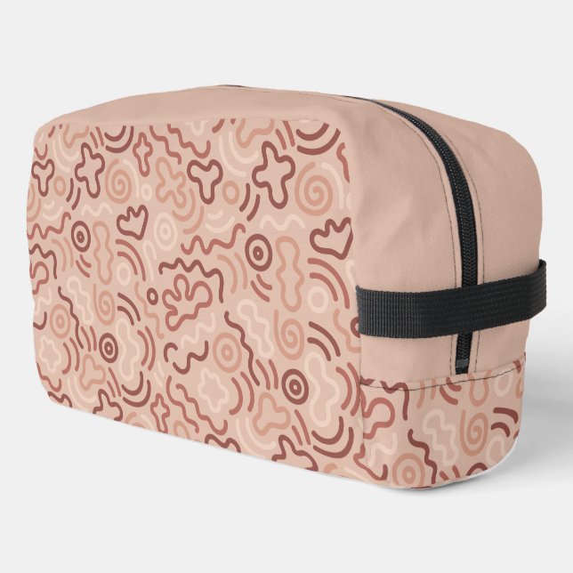 Abstract Party Doodle Pattern Dopp Kit (Left Corner)