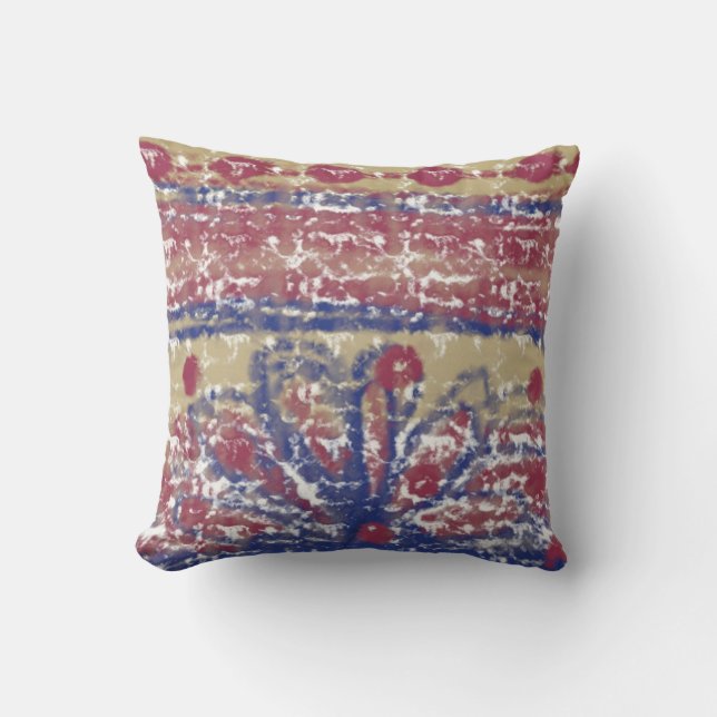 abstract pastel art cushion (Front)