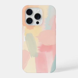 Abstract pastel brush iPhone 15 pro case