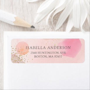 Abstract Pastel Circles Return Address