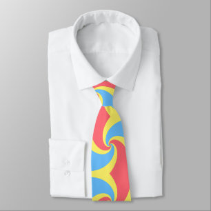 abstract pastel coloured spiral swirling whirlpool tie