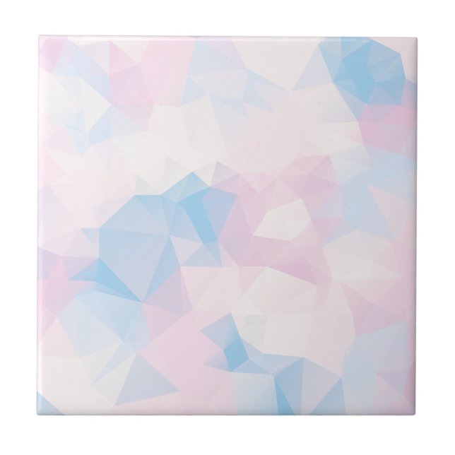 Abstract Pastel Colours Low Poly Background Tile (Front)
