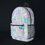 abstract pastel dots printed backpack<br><div class="desc">pastel dots background backpack</div>