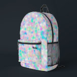 abstract pastel dots printed backpack<br><div class="desc">pastel dots background backpack</div>