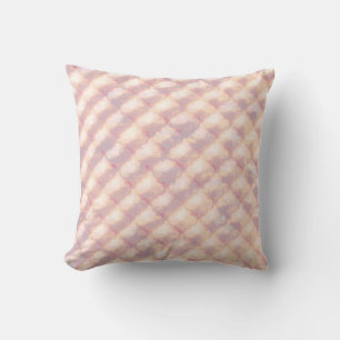 Abstract pastel glowing quatrefoil pattern cushion