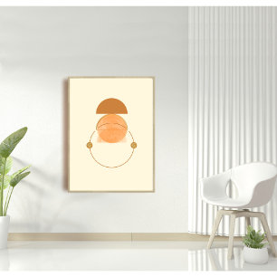 Abstract pastel Matryoshka Poster