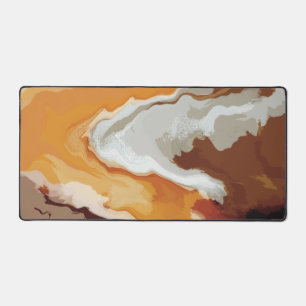 Abstract Pastel Paint Fox Tail Edition Desk Mat