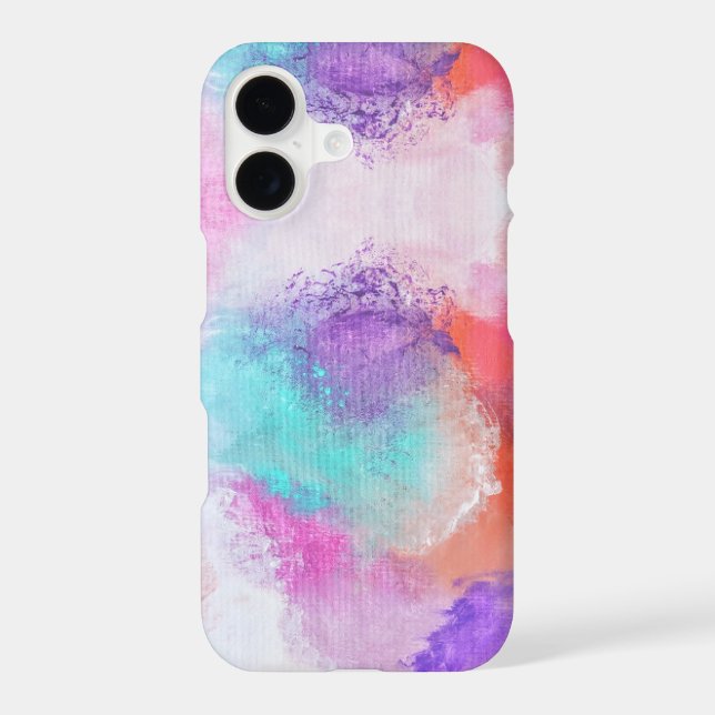 Abstract pastel paint iphone 17  (Back)