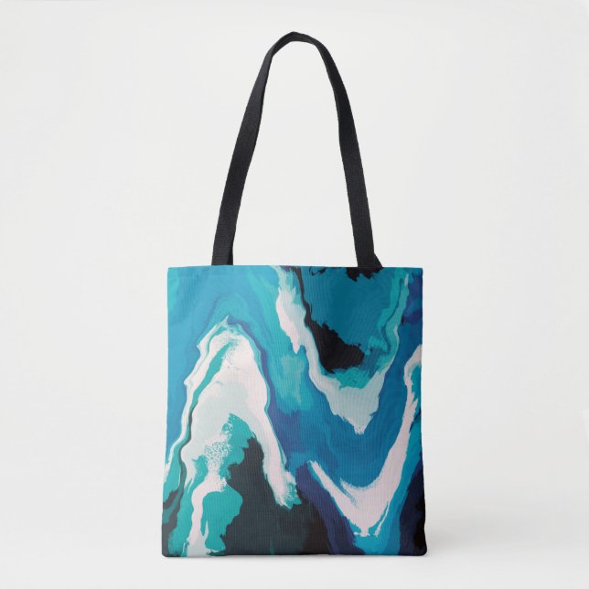 Abstract Pastel Paint Lagoon Edition Tote Bag (Front)