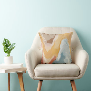 Abstract Pastel Paint Summer Edition Cushion