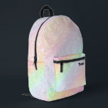 abstract pastel rainbow printed backpack<br><div class="desc">pastel background backpack</div>