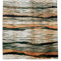 Abstract pastel tones colour neutral geo dyed mela