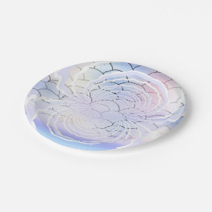 Abstract Pastel Under the Sea Paper Plate