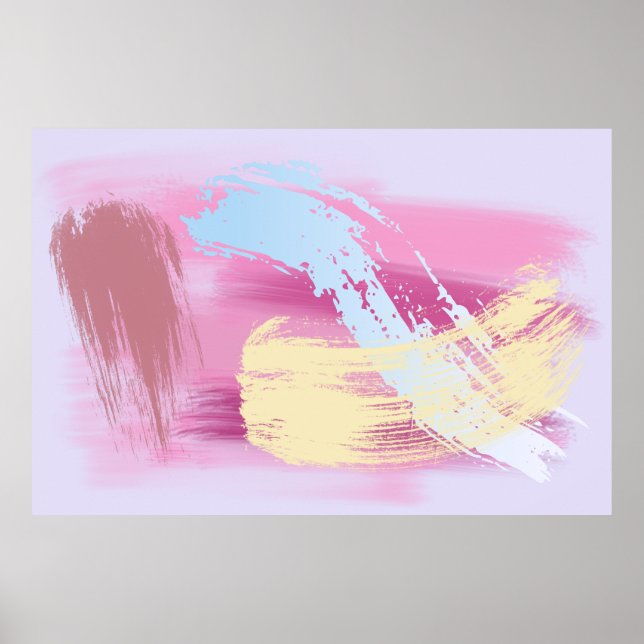 Abstract Pastel Wall Art – Modern Minimalist Decor (Front)