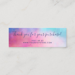 Abstract Pastels Thank You Purchase Insert