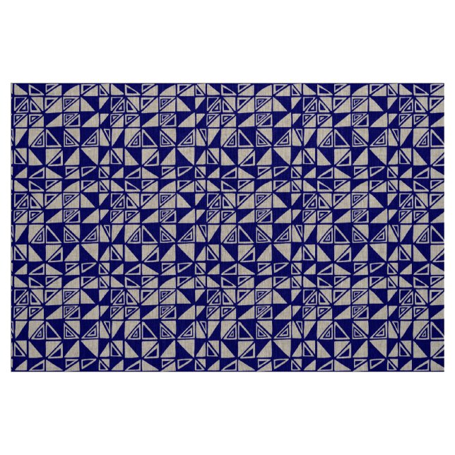 Abstract Pattern 051115 - Dark Blue Fabric (Fat Quarter)