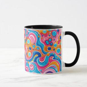 Abstract pattern 1194 in fluid art - Coffee Mug