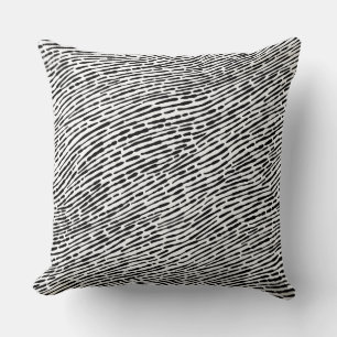 Abstract Pattern 140523 - Black and White Cushion