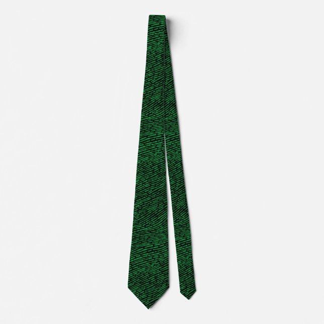 Abstract Pattern 140523 - Kelly Green and Black Tie (Front)