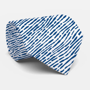 Abstract Pattern 140523 - Shibori Blue and White Tie