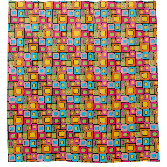 Abstract pattern 140621 shower curtain (Front)