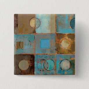 Abstract Pattern 15 Cm Square Badge