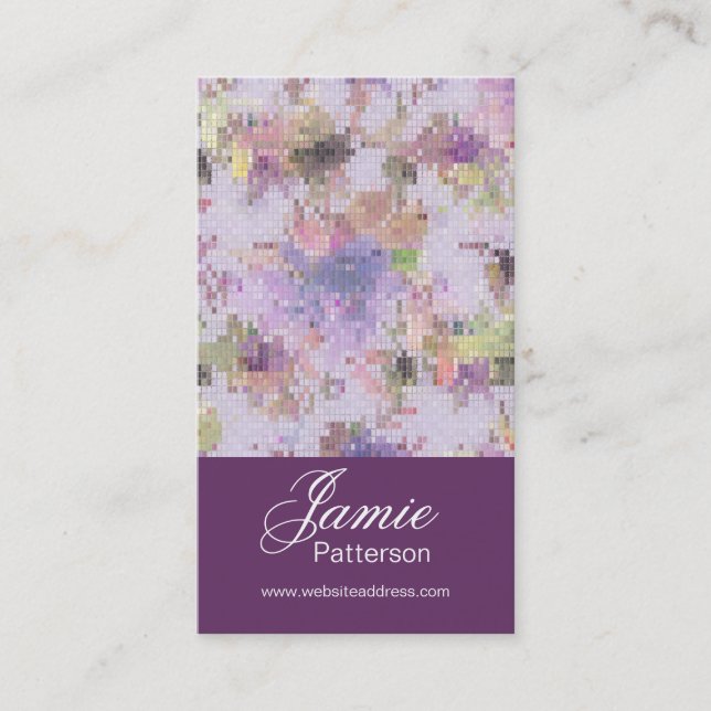 Abstract Pattern 1 Vertical Business Card (Front)