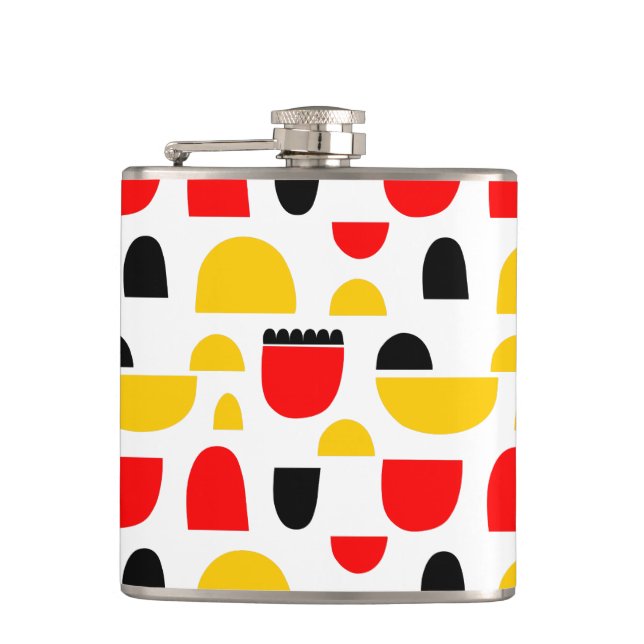 Abstract Pattern 280515 Hip Flask (Front)