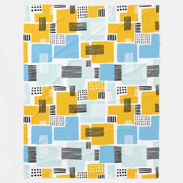 Abstract Pattern 280817 - Colours 01 Fleece Blanket (Front)