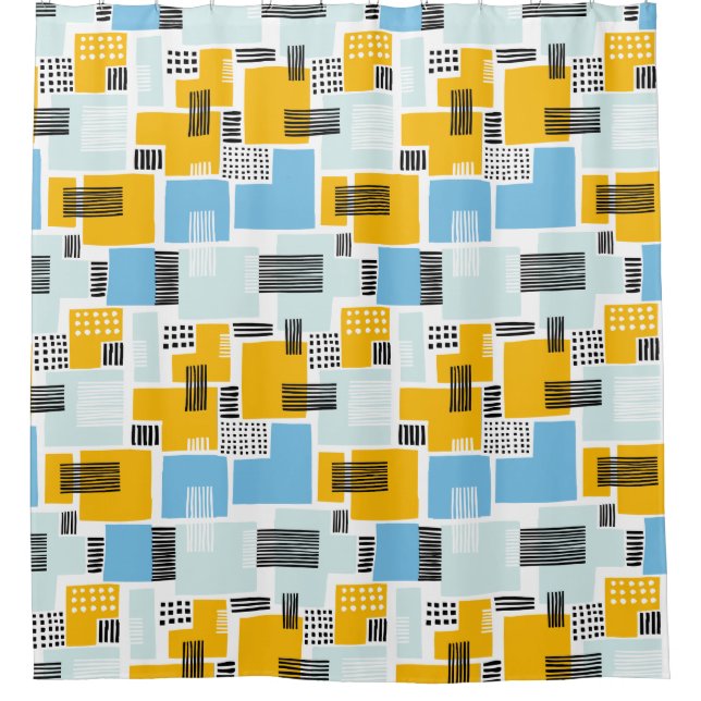 Abstract Pattern 280817 - Colours 01 Shower Curtain (Front)