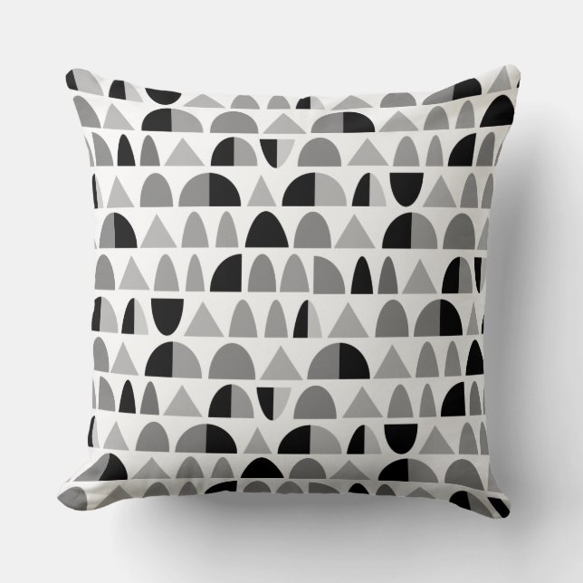 Abstract Pattern 290721 - Monochrome Cushion (Front)