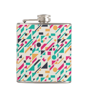 Abstract pattern 3 hip flask