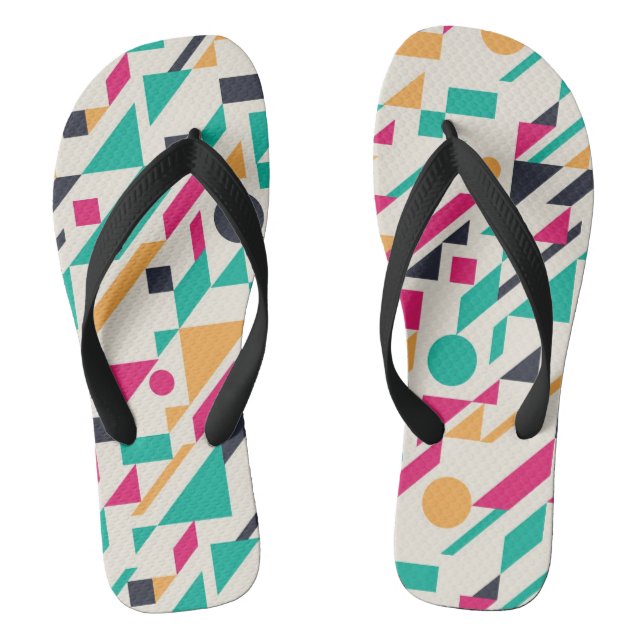 Abstract pattern 3 jandals (Footbed)