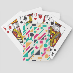 Abstract pattern 3 playing cards