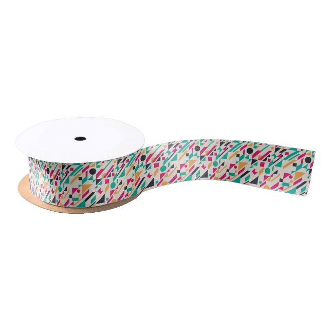 Abstract pattern 3 satin ribbon (Spool)