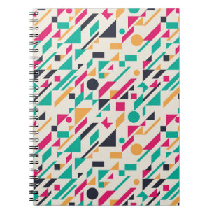 Abstract pattern 3 spiral notebook