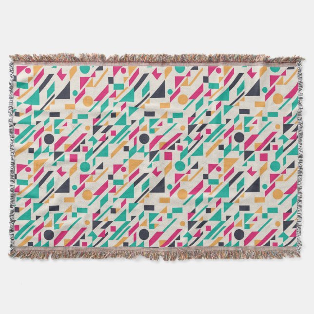 Abstract pattern 3 throw blanket (Front)