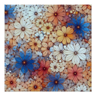 Abstract Pattern 4 - AI - Artwork Poster