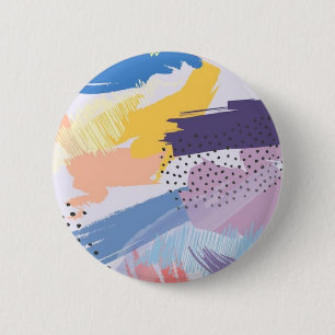 Abstract pattern 6 cm round badge