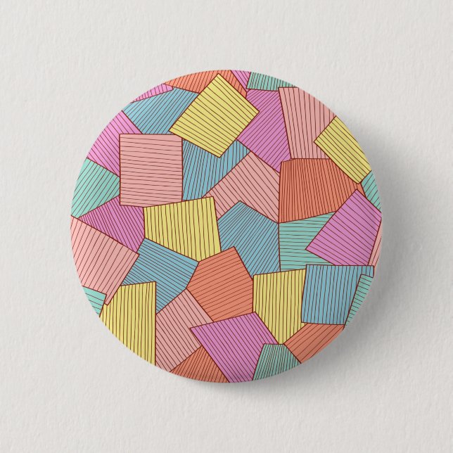 Abstract pattern 6 cm round badge (Front)