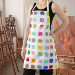 Abstract Pattern Apron<br><div class="desc">This apron is decorated with a colourful watercolor abstract pattern.
Suitable for men or women.
Because we create our artwork you won’t find this exact design from other designers.
Original Watercolor © Michele Davies.</div>