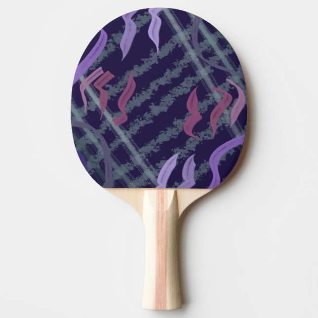 Abstract Pattern Art Of Watercolor Brushstrokes Ping Pong Paddle (Front)