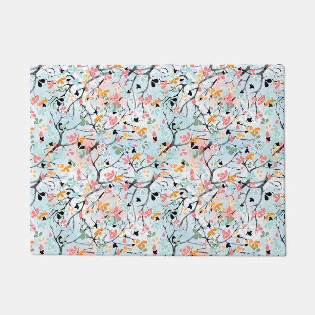 Abstract pattern  , autumn pattern doormat (Front)