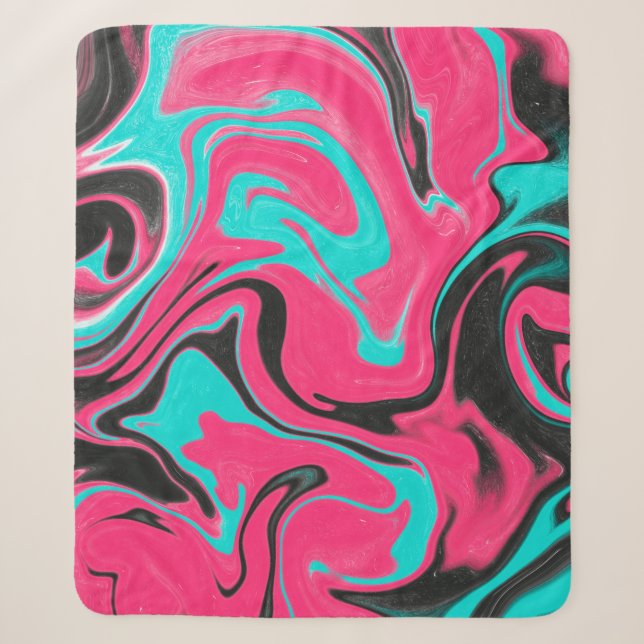 Abstract pattern background with gradient texturea sherpa blanket (Front)