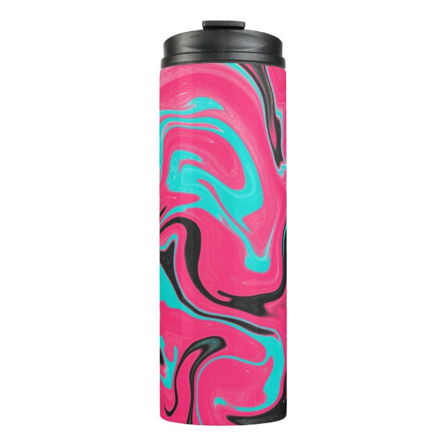 Abstract pattern background with gradient texturea thermal tumbler (Front)