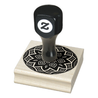 abstract pattern ball rubber stamp 