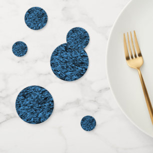 Abstract Pattern Blue Black Confetti