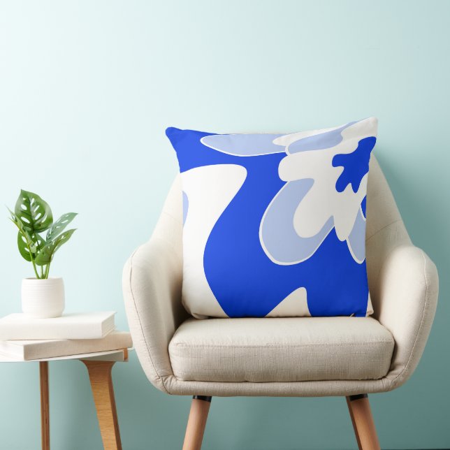 Abstract pattern - blue cushion (Chair)
