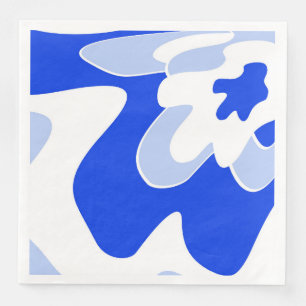 Abstract pattern - blue napkin